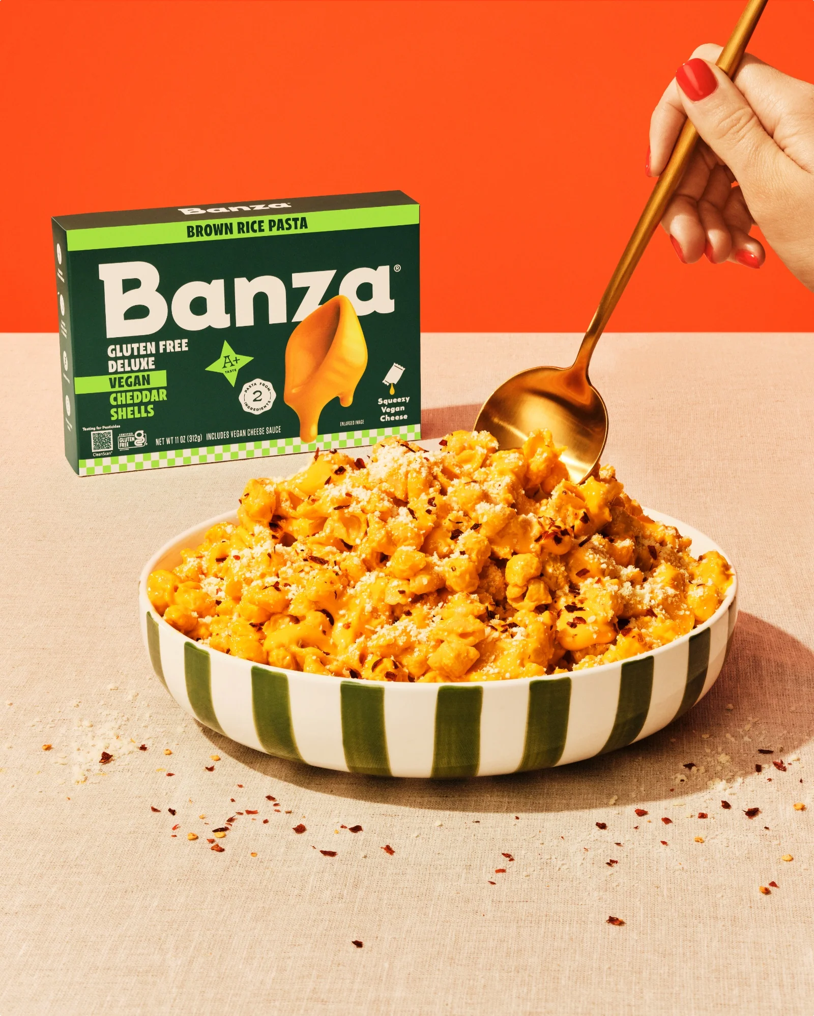 Brown Rice Vegan Deluxe Cheddar Shells - Image 4